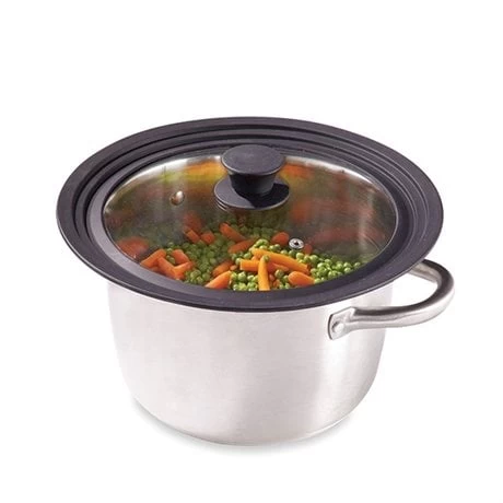 Set 2 Poêles Excell'Inox Et Couvercle Multi-diamètres – Image 2