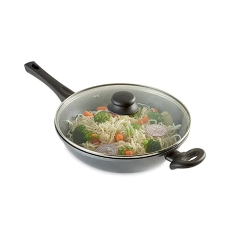 Wok Et Couvercle Revêtement Dur Comme La Pierre 28 Cm – Image 3