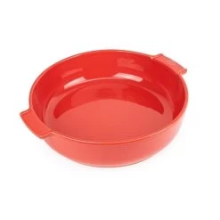 Peugeot Plat Four Rond Céramique Rouge 34 Cm