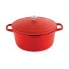 Cocotte Légère Ronde En Fonte D’aluminium 28 Cm 6,7 L Rouge
