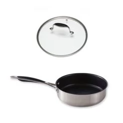Set Sauteuse Anti-adhérente Excell'Inox 20 Cm Et Couvercle