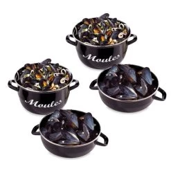 Lot De 2 Marmites à Moules 24 Cm