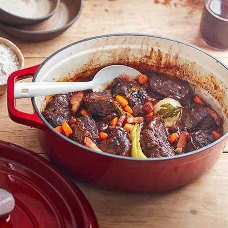 Cocotte En Fonte Ovale 29 Cm 4 L Rouge – Image 2