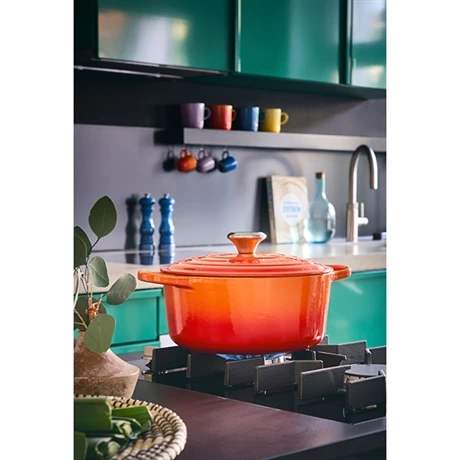 Le Creuset Cocotte Fonte Rond 26 Cm Volcanique – Image 5