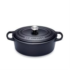 Le Creuset Cocotte Fonte Ovale 27 Cm Noir