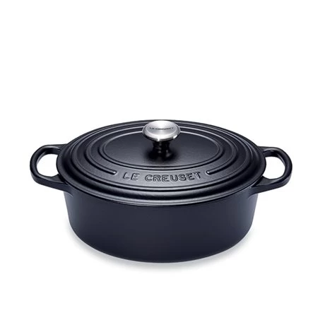 Le Creuset Cocotte Fonte Ovale 27 Cm Noir