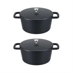 Set De 2 Mini Cocottes Rondes 10 Cm