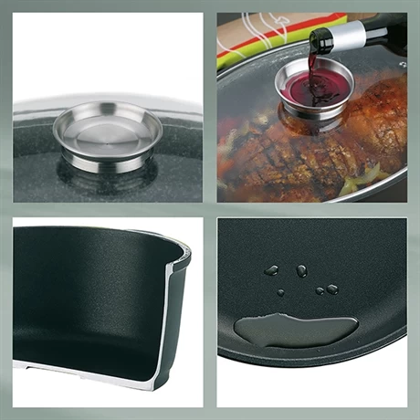 Cocotte à Braiser En Fonte D'aluminium Kerros 8 L – Image 4