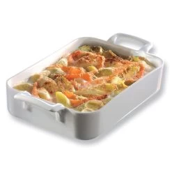 Plat Rectangulaire Porcelaine Belle Cuisine 34 Cm Blanc