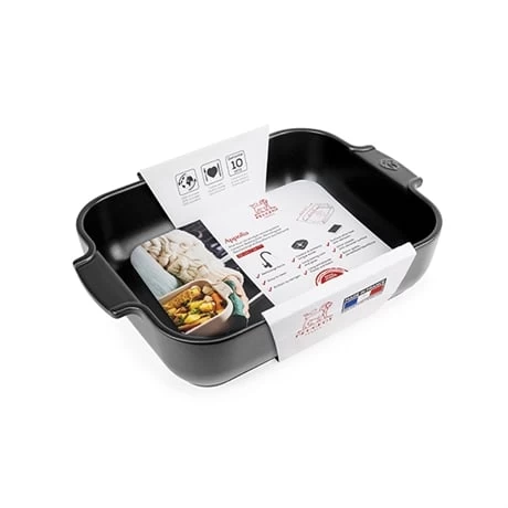 Peugeot Plat à Four Céramique Appolia Rectangulaire Noir Mat 32 Cm – Image 2