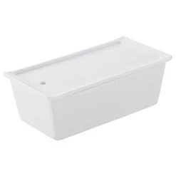 Terrine Rectangulaire Avec Couvercle/plateau "Grands Classiques" 19,7 Cm 60 Cl Blanc