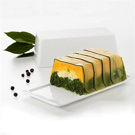 Terrine Rectangulaire Avec Couvercle/plateau "Grands Classiques" 19,7 Cm 60 Cl Blanc – Image 2