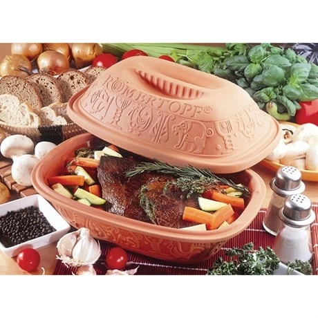 Set Cocotte En Terre Cuite 34,5 Cm Römertopf Et Livre Recettes – Image 2