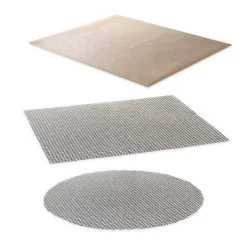 Lot 2 Grilles De Cuisson Anti-adhérentes + Feuille De Protection Pour Four