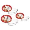 Ibili Set De 3 Plats En Verre Kristall Ovales 26, 30 Et 35cm