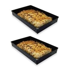 Lot De Deux Plats De Cuisson Anti-adhérent 28 Cm