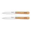 Opinel Lot 2 Couteaux Office N°112 Lame Lisse Inox 10 Cm Naturel