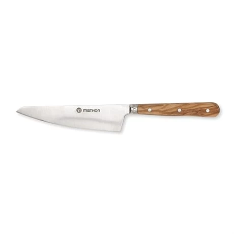 Couteau éminceur Bois D'olivier Lame Inox 23,5 Cm