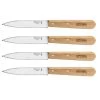 Opinel Set 4 Couteaux Office Lames Crantées Inox 10 Cm Couleur Naturel
