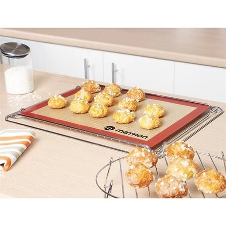 Lot Plaque à Pâtisserie Perforée 40 Cm Et Tapis De Cuisson Pro – Image 2