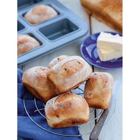 Patisse Moule En Acier Revêtement Anti-adhérent 8 Mini Cakes – Image 2