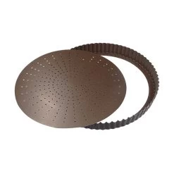 Tourtière Fond Amovible Perforé Antiadhérent 32 Cm