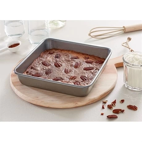 Lot 2 Moules à Manqué Rond Et Carré Acier Revêtement Antiadhérent 23 Cm – Image 3