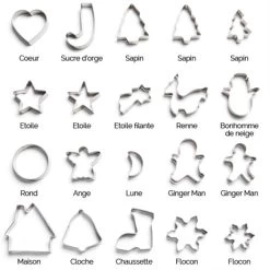 Set De 20 Emporte-pièces De Noël En Inox