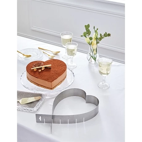 Cadre Extensible Coeur En Inox 14 -26 Cm – Image 2