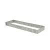 De Buyer Cercle à Tarte Perforé Cannelé Rectangle Acier Inoxydable 35 Cm