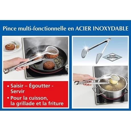 Pince De Cuisson Multifonction Inox 34,5 Cm – Image 5