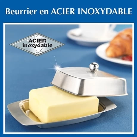 Beurrier En Acier Inoxydable – Image 3
