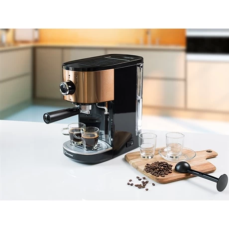 Bestron Machine à Café Expresso Avec Buse Vapeur 15 Bars 1250 1450 W Coloris Cuivre – Image 3