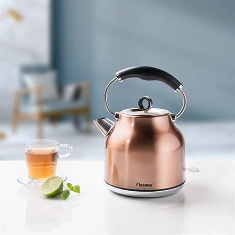 Bestron Bouilloire électrique Rétro Coloris Cuivre 1,7 L 1850 2200 W – Image 2