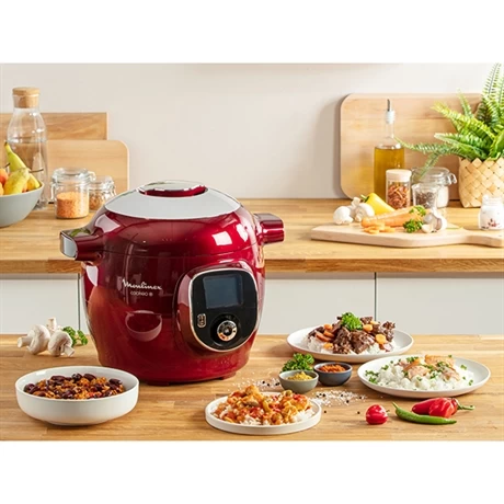 Moulinex Multicuiseur électrique Intelligent Cookéo 6 L 1600 W Rouge – Image 3