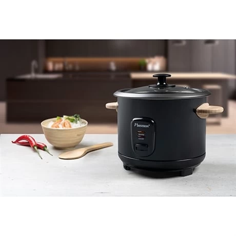 Bestron Cuiseur à Riz 1,8L Poignées Bambou – Image 2