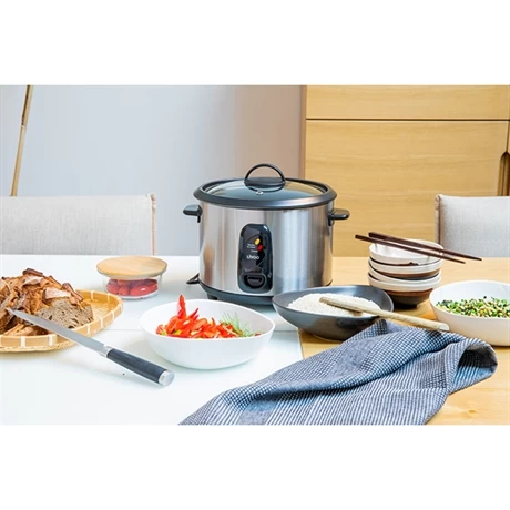 LIVOO Cuiseur à Riz Et à La Vapeur En Inox 1000 W DOC192 – Image 2