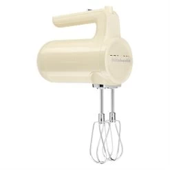 KitchenAid Batteur à Main électrique Sans Fil 7 Vitesses Crème 5KHMB732EAC