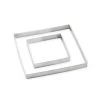 Lot De 2 Cercles à Tarte Perforés En Inox Carré 12 Et 20 Cm